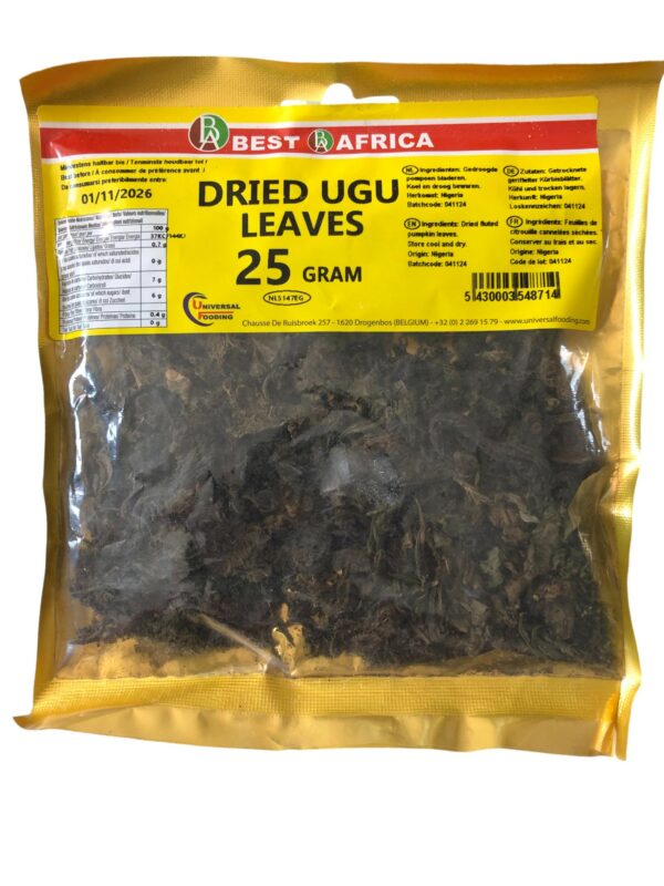 Feuilles d’Ugu séchées 25g