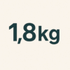 1800 grammes