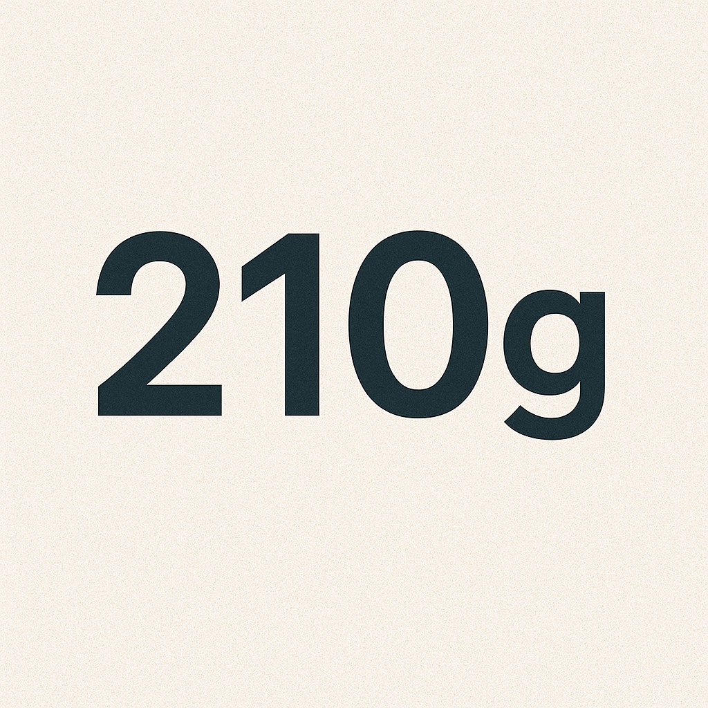 210 grammes