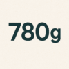 780 grammes