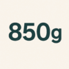 850 grammes