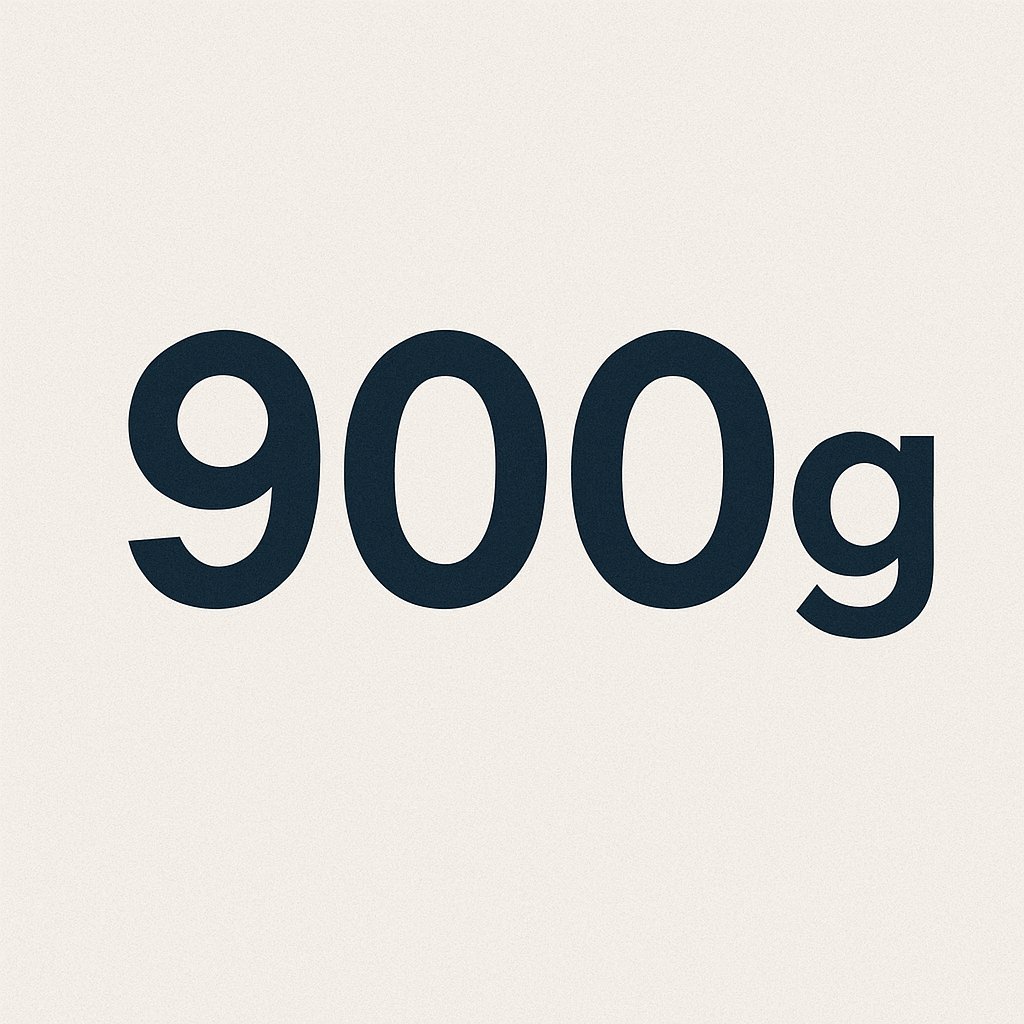 900 grammes