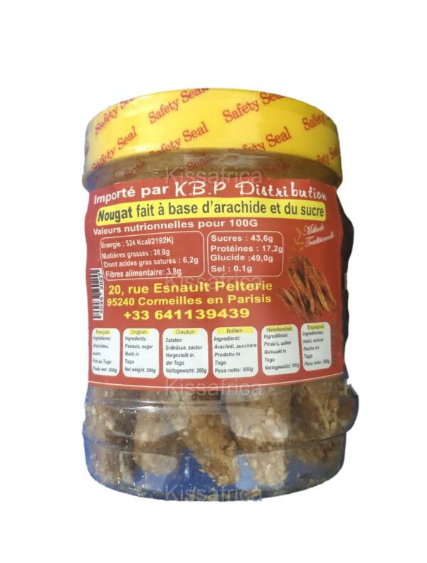 Nougat d’arachide dos